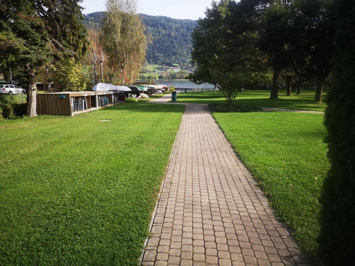 Kaernten Ossiacher See Apartment Zwei Zimmer Ferienwohnung Direkter Seezugang Strand Beheizte Schwimmhalle Bodensdorf Exterior foto